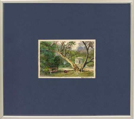 Бенуа Альберт Николаевич. Лот из двух работ и письма